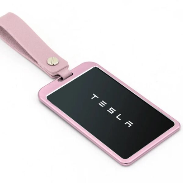 Car Key Card Holder Protect Case New Aluminum Alloy Anti-slip Car Key Case Protector Decor Accessories for Tesla Model 3 Model Y