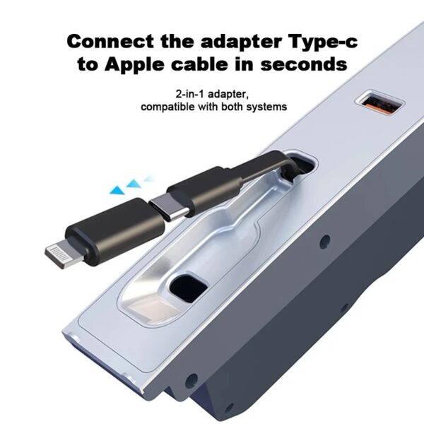 Beautifully Tesla fast 27W multifunctional charger port with 3 ports for same charging for 3 2024