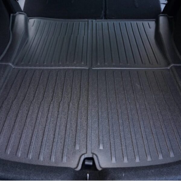 For Tesla Model 3 Highland 2024 Back Trunk Mat TPE Carpet Waterproof Weather-resistant Pads Up and Down Layer Mats